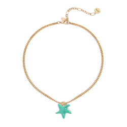 SODINI Collana corta groumette Partenope stella marina Acqua 551743G