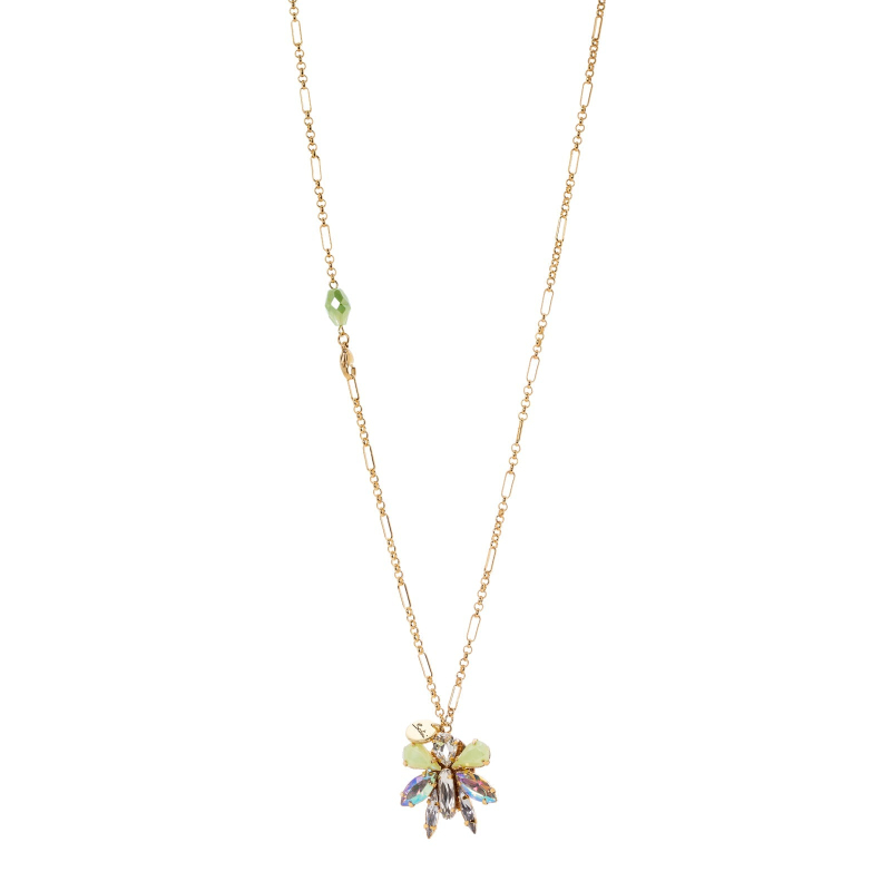 SODINI Collana lunga con insettino pendente Flora Multicolor 331195