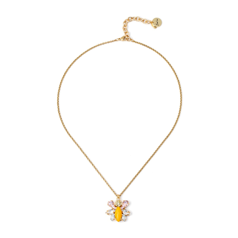 SODINI Short necklace with hanging insect Flora Multicolor 331199