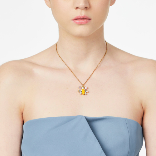 SODINI Short necklace with hanging insect Flora Multicolor 331199