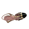 ENTOURAGE ILLIMITED two-material gold/black/ivory shoe TERESA MADE IN ITALY