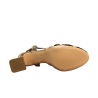 ENTOURAGE ILLIMITED two-material gold/black/ivory shoe TERESA MADE IN ITALY