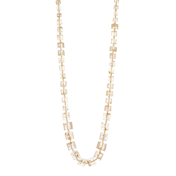 SODINI Collana lunga Kaaba BIANCO/ORO 832108D