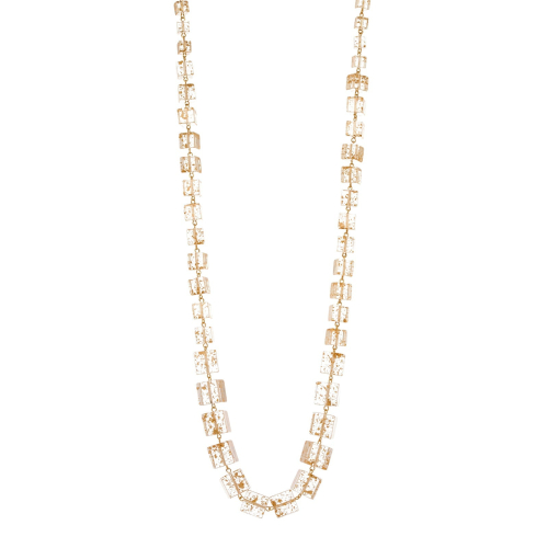 SODINI Collana lunga Kaaba BIANCO/ORO 832108D