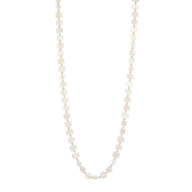 SODINI Collana lunga Kaaba 832108A BIANCO