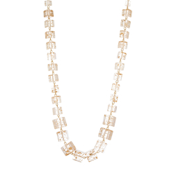 SODINI Collana lunga a dimensioni variegate Kaaba Bianco/Oro 832109D