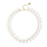 SODINI Short Necklace with Double Thread Cocoon White 853031A