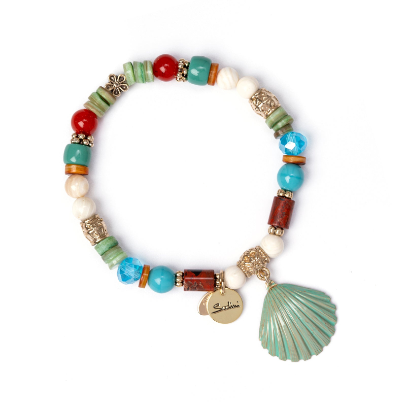 SODINI Bracciale elastico con conchiglia pendente Partenope 551762