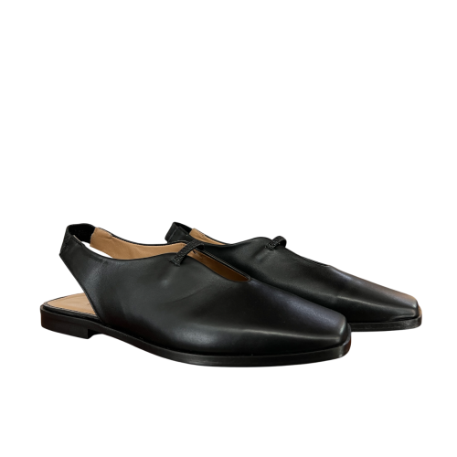 ENTOURAGE ILLIMITED black women's shoe open at the back ANNA MADE IN ITALY