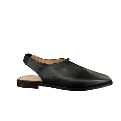ENTOURAGE ILLIMITED black women's shoe open at the back ANNA MADE IN ITALY