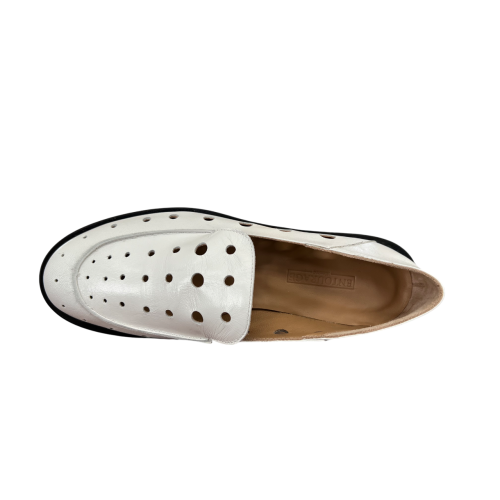 ENTOURAGE ILLIMITED women's unlined white moccasin MILU MADE IN ITALY