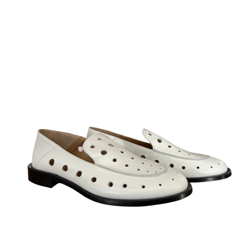 ENTOURAGE ILLIMITED women's unlined white moccasin MILU MADE IN ITALY