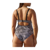 SANS COMPLEXE PARIS costume intero con ferretto coppa C nero/bianco con inserti neri 28AAM89