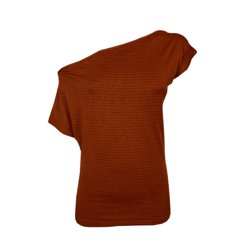 ORIMUSI women's t-shirt small stripes lurex CARDO LUREX MADE IN ITALY