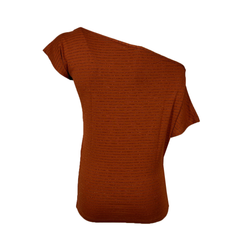 ORIMUSI women's t-shirt small stripes lurex CARDO LUREX MADE IN ITALY
