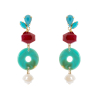 SODINI Orecchini con cerchietto e perla Ondina Multicolorr 331257