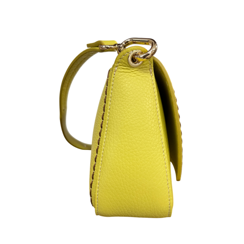 VISONA’ borsa donna a spalla impunture in tinta 24803 CALIFORNIA MADE IN ITALY