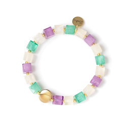 SODINI Bracciale elastico a piccoli cubi Kaaba Multicolor 832112W