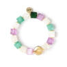 SODINI Bracciale elastico a piccoli cubi Kaaba Multicolor 832113W