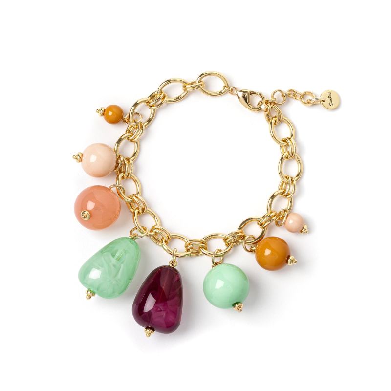 SODINI Bracciale a catena e pendenti Chantal Multicolor 832146
