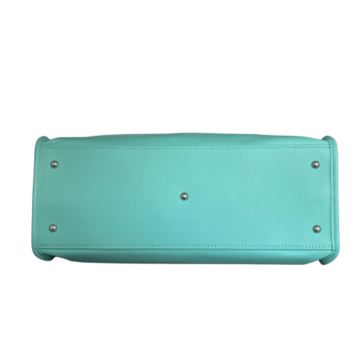 RIPANI borsa donna acquamarina con logo in tinta  E621LL ALDA MADE IN ITALY