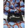 JUSTMINE women's palazzo jumpsuit with light blue/brick circles pattern E2715 1140 MADE IN ITALY