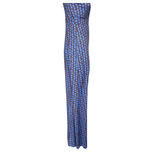 JUSTMINE women's palazzo jumpsuit with light blue/brick circles pattern E2715 1140 MADE IN ITALY