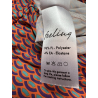 FEELING by JUSTMINE women's palazzo jumpsuit orange/purple/aqua pattern E2759 6106 MADE IN ITALY