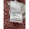FEELING by JUSTMINE women's palazzo jumpsuit orange/purple/aqua pattern E2759 6106 MADE IN ITALY