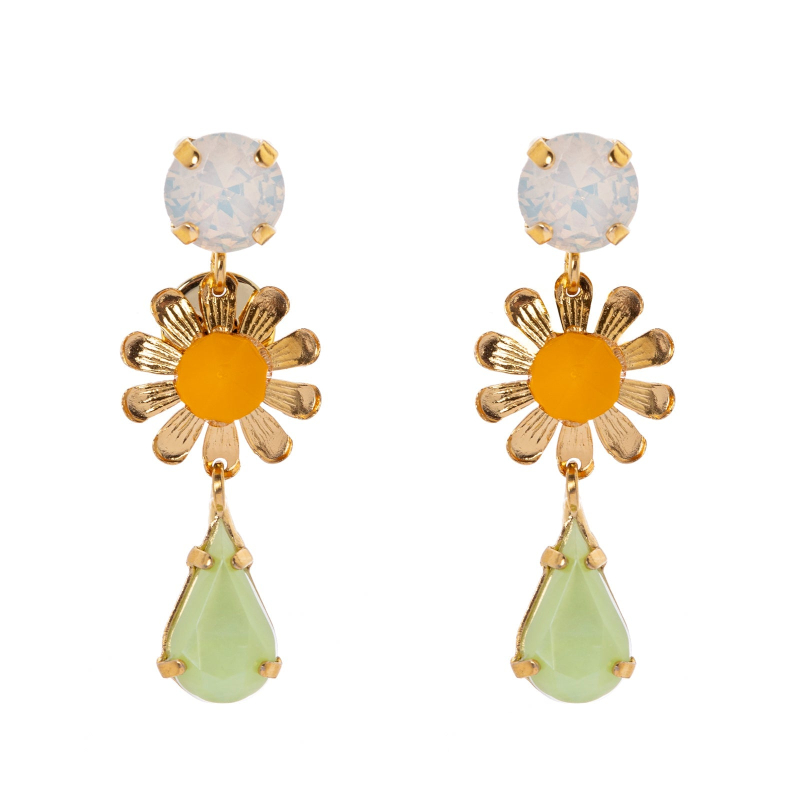 SODINI Daisy and Drop Earrings Flora Multicolor 331217