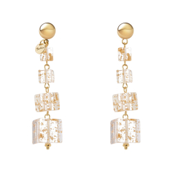 SODINI Orecchini con pendente scalare Kaaba Bianco 832116D