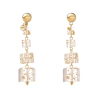 SODINI Kaaba Scalar Pendant Earrings White 832116D