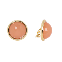 SODINI Orecchini con cabochon in cornice Chantal Salmone 832154E