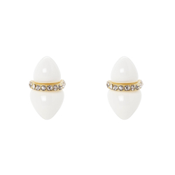 SODINI Orecchini a due gemme Cocoon Bianco 853034A