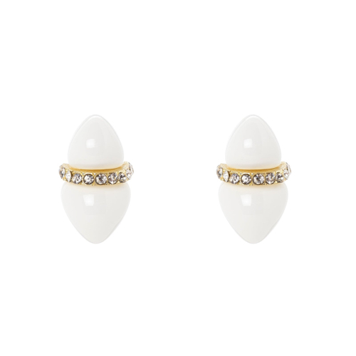 SODINI Orecchini a due gemme Cocoon Bianco 853034A