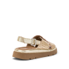 CARMENS sandalo donna laminato platino flat A55379 THEA TRESS 100% pelle