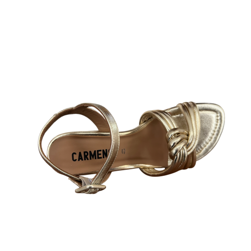 CARMENS sandalo donna pelle platino A55304 RENEW TWIST 100% pelle