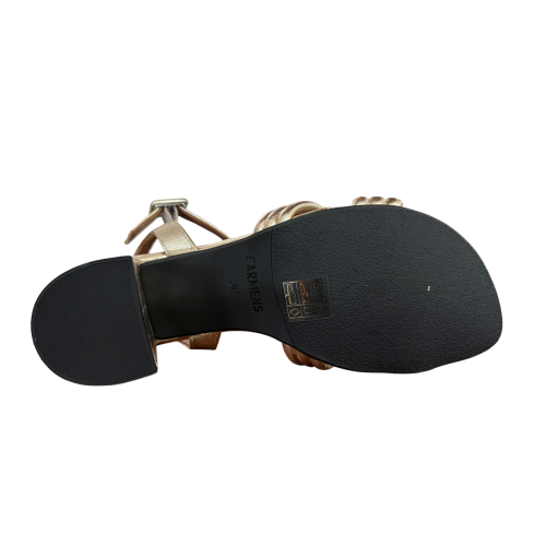 CARMENS sandalo donna pelle platino A55304 RENEW TWIST 100% pelle