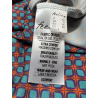 FEELING by JUSTMINE flared dress orange/aqua/purple E2807 6103 SHORT KAFTAN MADE IN ITALY