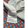 FEELING by JUSTMINE flared dress orange/aqua/purple E2807 6103 SHORT KAFTAN MADE IN ITALY