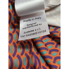 FEELING by JUSTMINE women's flared dress orange/purple/aqua E2699 6106 MIDI DRESS MADE IN ITALY