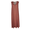 FEELING by JUSTMINE women's flared dress orange/purple/aqua E2699 6106 MIDI DRESS MADE IN ITALY
