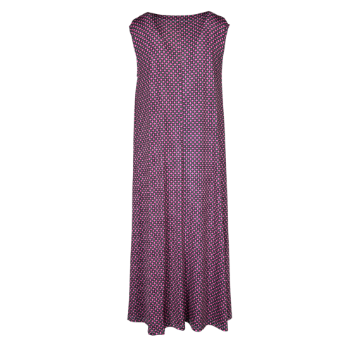 FEELING by JUSTMINE flared dress aqua/burgundy/fuchsia E2699 6103 MIDI DRESS MADE IN ITALY