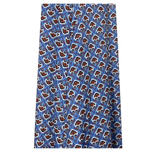 FEELING by JUSTMINE abito svasato azzurro/multicolor E2699 6101 ABITO MIDI MADE IN ITALY