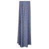 FEELING by JUSTMINE abito svasato azzurro/multicolor E2699 6101 ABITO MIDI MADE IN ITALY