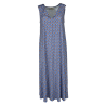 FEELING by JUSTMINE abito svasato azzurro/multicolor E2699 6101 ABITO MIDI MADE IN ITALY