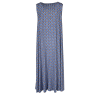 FEELING by JUSTMINE abito svasato azzurro/multicolor E2699 6101 ABITO MIDI MADE IN ITALY