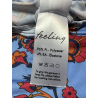 FEELING by JUSTMINE flared dress light blue/multicolor E2699 6100 MIDI DRESS MADE IN ITALY