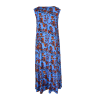 FEELING by JUSTMINE flared dress light blue/multicolor E2699 6100 MIDI DRESS MADE IN ITALY
