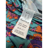 FEELING by JUSTMINE long dress floral pattern aqua/multicolor E2772 6100 MADE IN ITALY